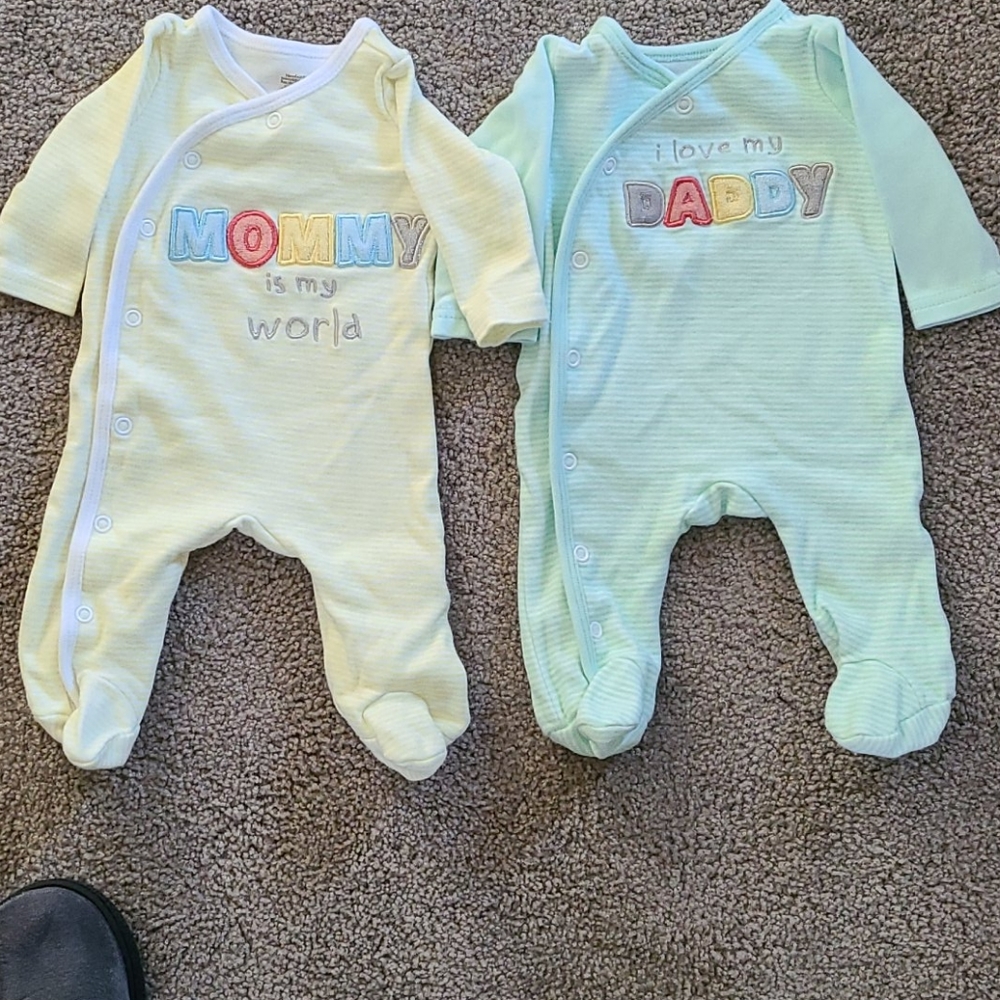 Mommy and Daddy Newborn Onsies